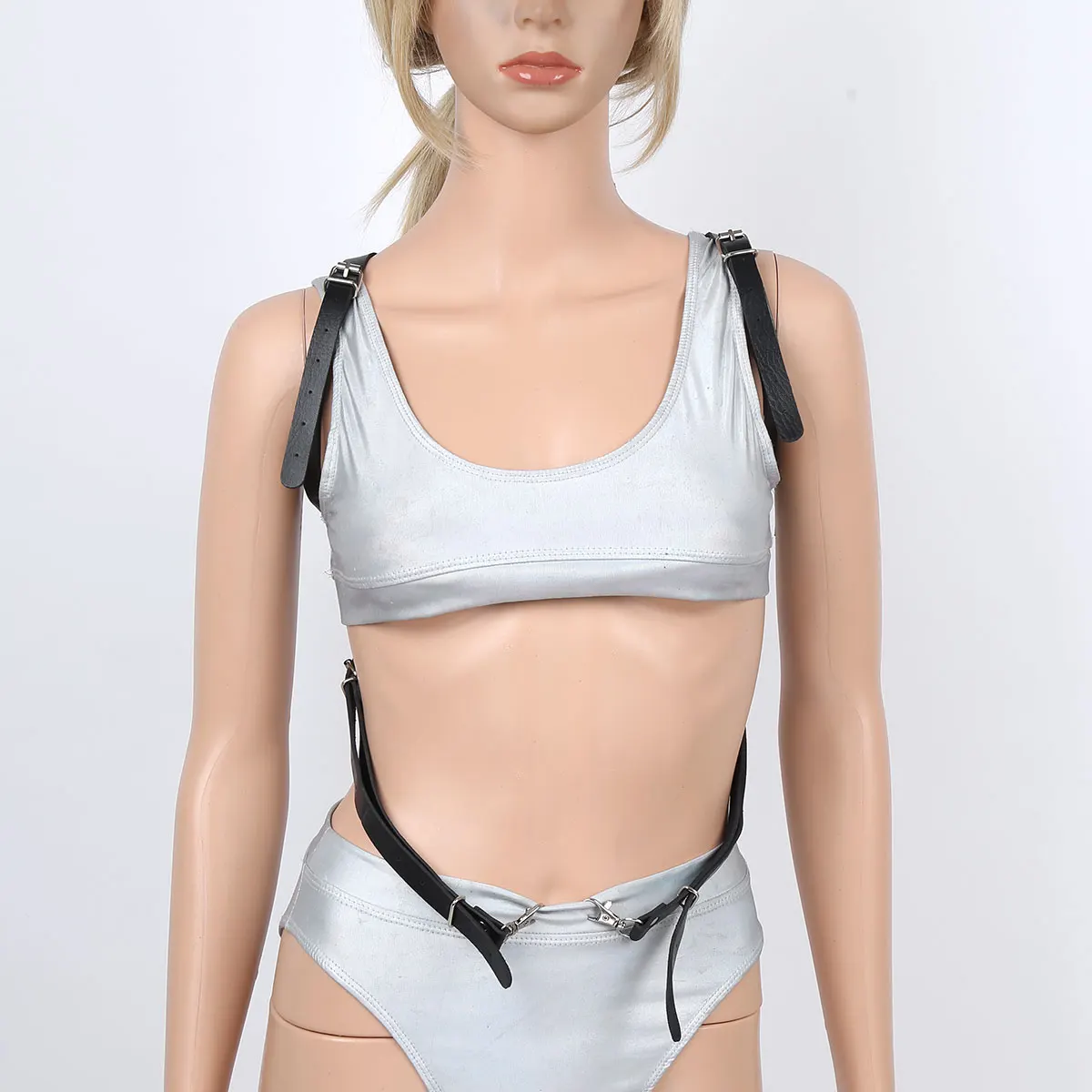 Модные женские ремни из искусственной кожи регулируемые сексуальные для тела