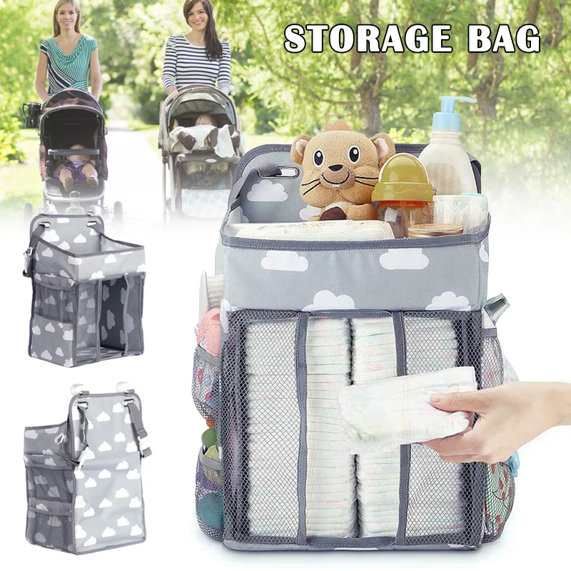 

Сумка для хранения детских колясок, подвесной органайзер для детских подгузников, органайзер для детских подгузников DC120
