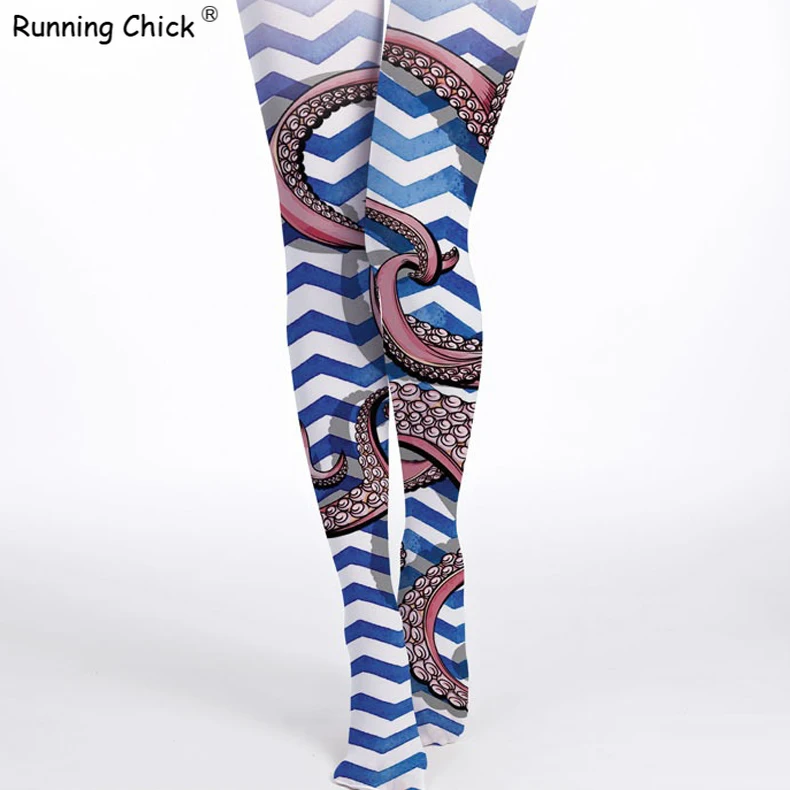 

В полоску; Принт осьминога; Молодежная одежда для девочек; Прямая поставка