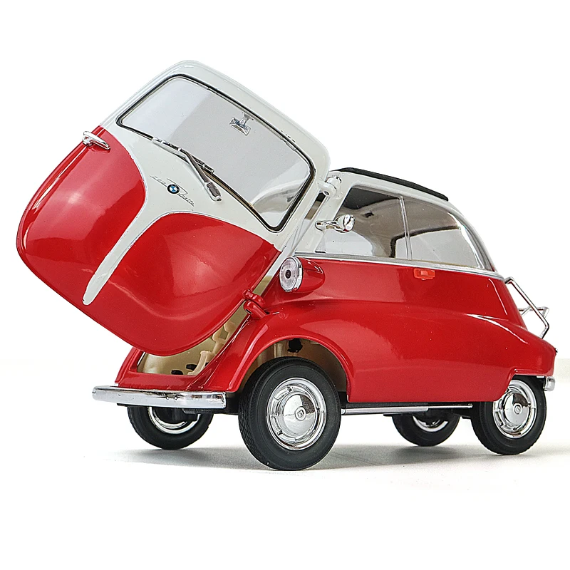 WELLY 1:18 BMW Isetta модель красного автомобиля из сплава декоративная коллекция