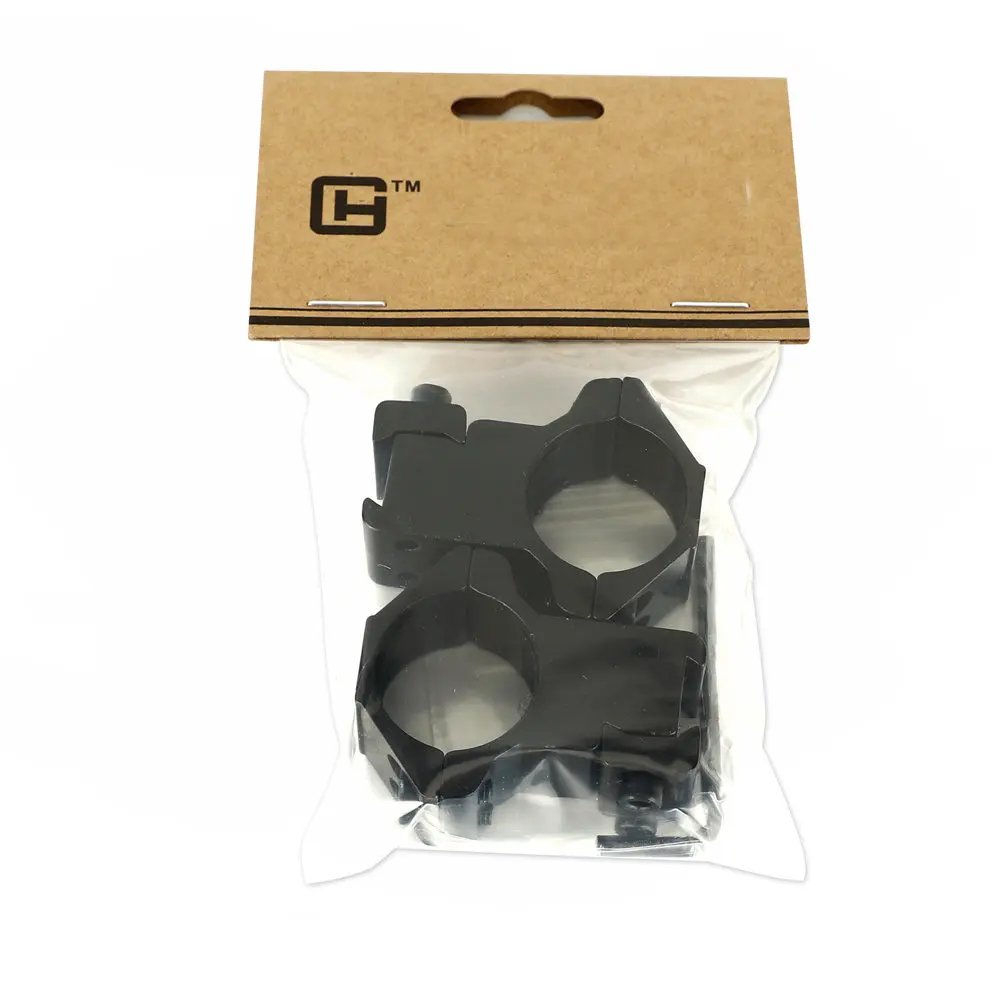 

25.4mm 1" 2PCs High Profile Airgun Rings with Stop Pin Dovetail Rings 11mm Rifle Scope Mount Rings Hunting Accessories