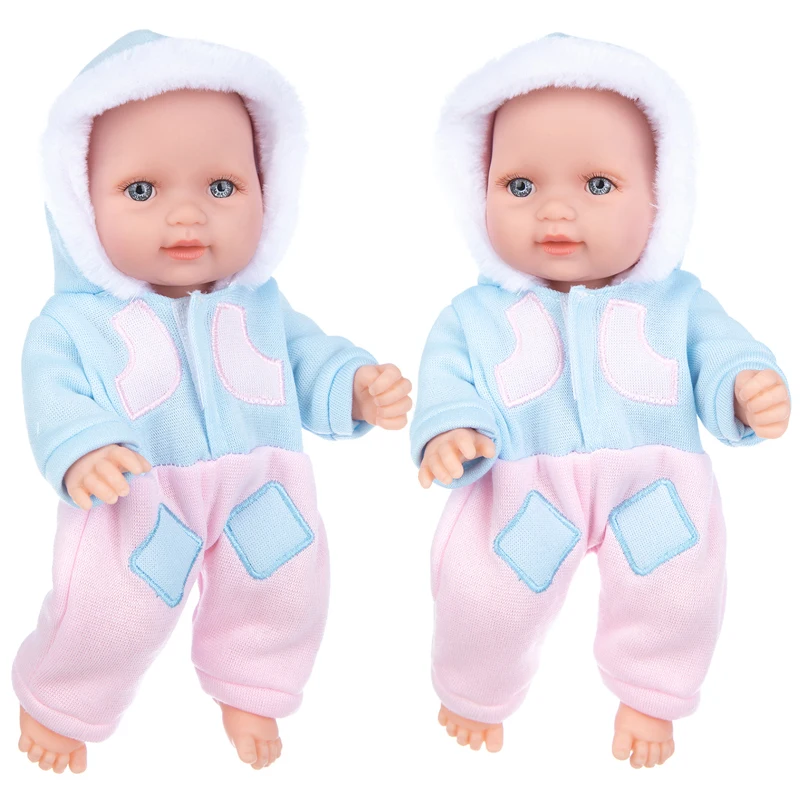 Новинка 11-дюймовая белая кожа Спящий ребенок имитация младенца кукла-рождение