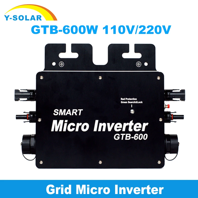 

Со слежением за максимальной точкой мощности/Коммерческое использование сетки инвертор GTB-600W с WI-FI мониторинга 120V 230V DC/AC Смарт солнечных гид...