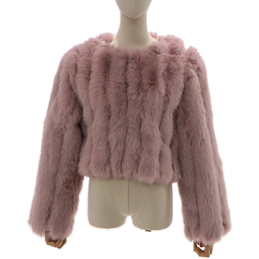 

Faux Fur Jacket with Short Length Short Faux Fur Coat For Fashion Girls 2YK Clothes