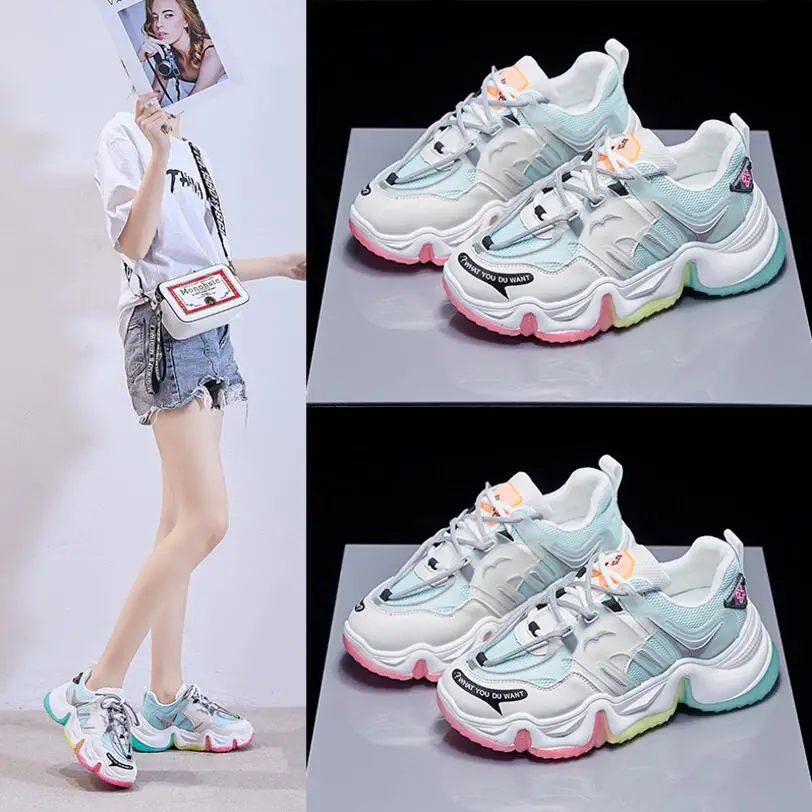 

New listing hot sale net women summer Breathable sports shoes running shoes T730