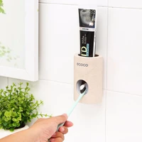 automatic toothpaste dispenser non toxic wall hanger mount dust proof toothpaste squeezer quick bathroom accessories waterproof