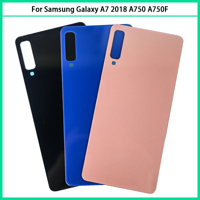 Для Samsung Galaxy A7 2018 Задняя крышка батареи A750 A750F SM A750FN задняя дверь корпус стеклянная