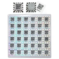2 5x2 5cm silver laser stickers with qr code authentic security seal holographic warranty void stickers secure anti fake label