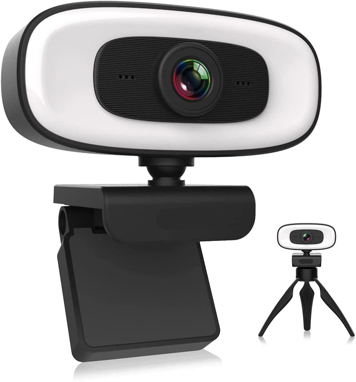 4K Webcam PC Laptops Portable 2K 1080P Live Streaming Flexible Full HD Web Camera For Computer With Microphone Light | Компьютеры и