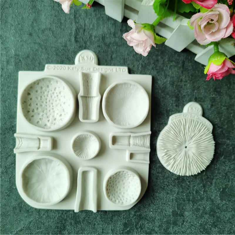 

Silicone Fondant Candle Mold Mushroom Cup Resin Kitchen Accessories Sugarcraft Pastry Cake Decorating