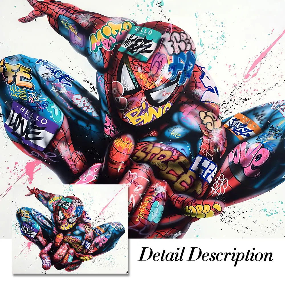 

Modern Street Graffiti Art Canvas Painting Poster Print Wall Art Picture For Living Room Home Decor Frameless
