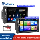 Автомагнитола Hikity универсальная, мультимедийный MP5-плеер 2 Din с 7-дюймовым сенсорным экраном, 2 Гб ОЗУ, 32 Гб ПЗУ, для Volkswagen, Nissan, Hyundai, Kia