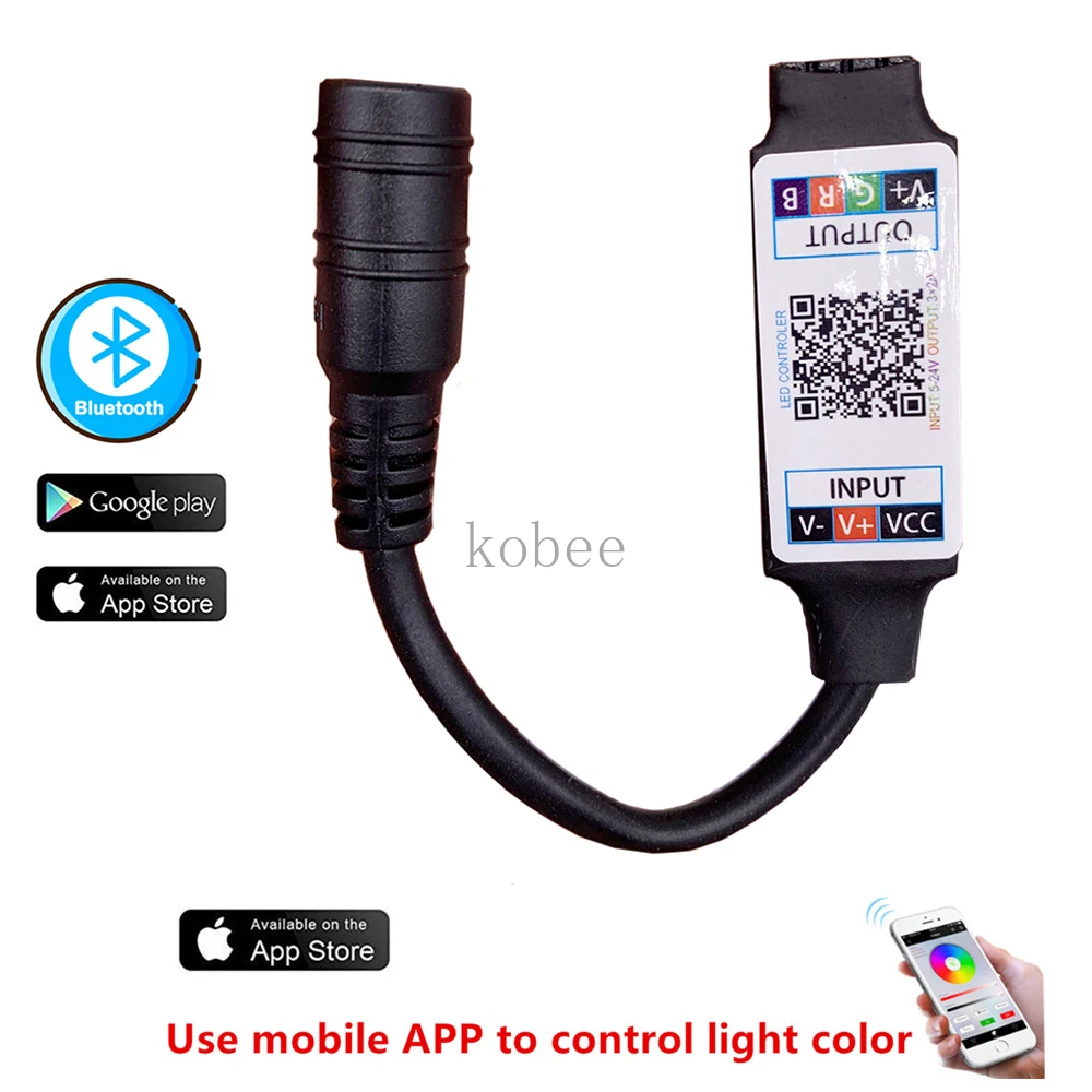 Беспроводной мини контроллер RGB с Bluetooth 5 в пост. Тока 12 В 24 клавиши светильник вой