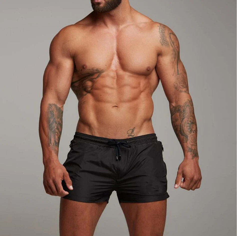 2021 Summer Fashion Men's Casual Shorts New Gyms Fitness Bodybuilding Sports Brand Clothing Breathable Quick Dry Beach Pants