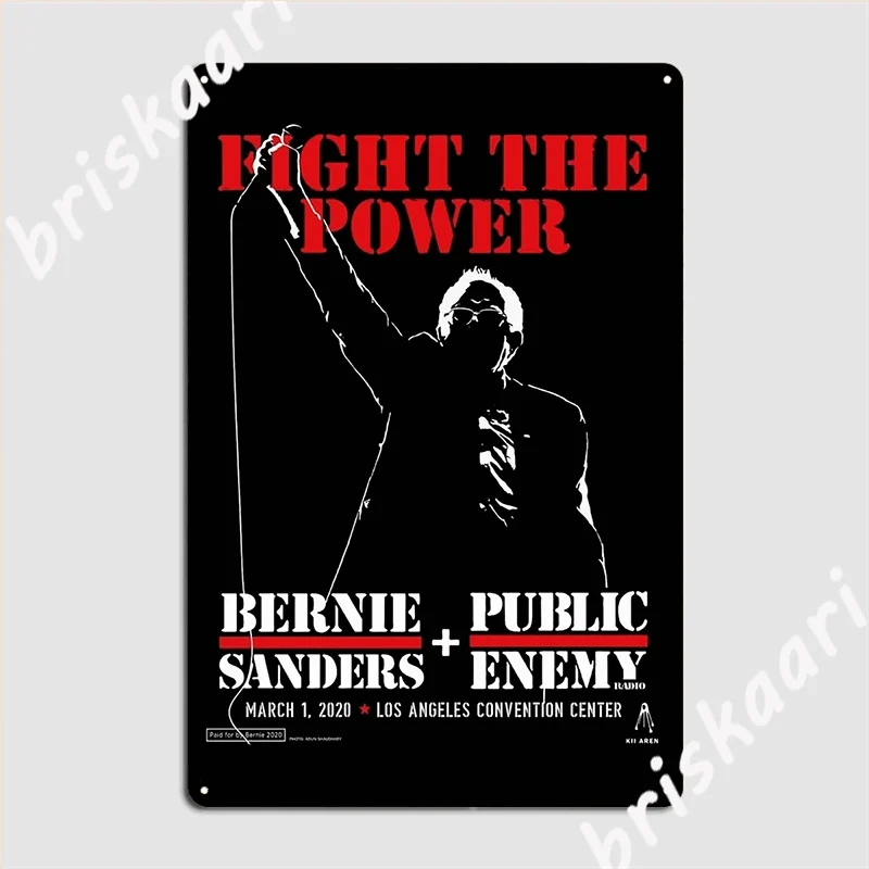 

Металлический плакат Bernie Fight The Power, персонализированный Настенный декор для вечеринки, кинотеатра, кухни, жестяной плакат