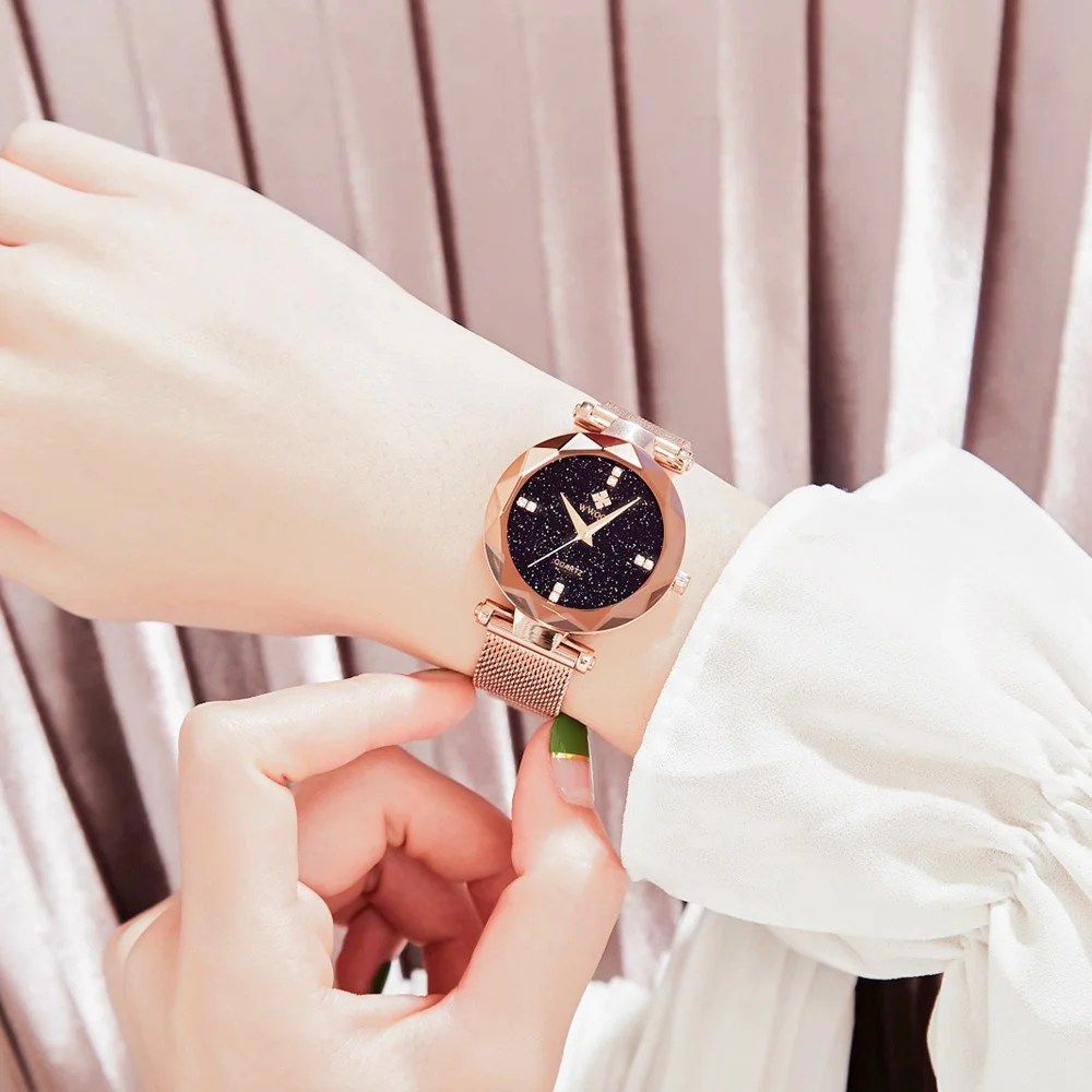 

WWOOR Women Watches Top Brand Luxury Fashion Female Quartz Wrist Watch Ladies Clock Girl Relogio Feminino WR8870-RoseGold