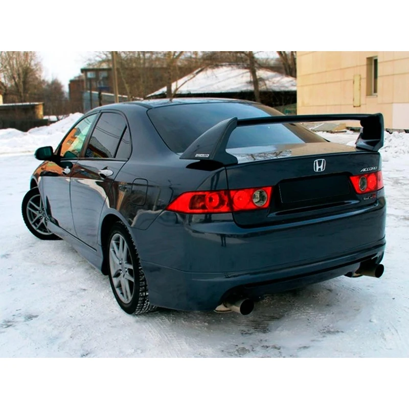 Спойлер Mugen Style трехсоставной для Honda Civic 4D 2006-2011 ABS пластик тюниг стайлинг декор |