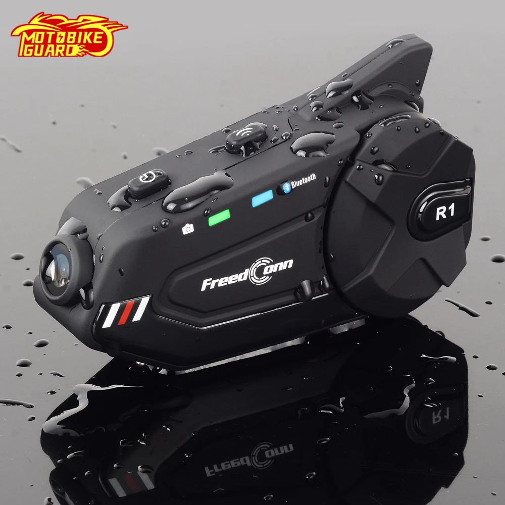 Новинка R1 Plus мотоциклетная группа шлем видеорегистратор водонепроницаемый HD