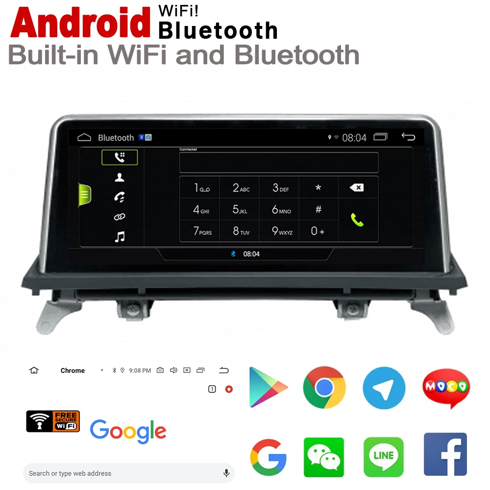 Автомобильный проигрыватель на Android 7 0 IPS для BMW X5 E70 X6 E71 2007 ~ 2010 CCC оригинальный