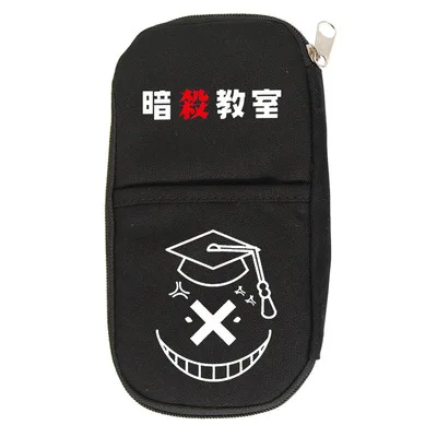 Холщовый чехол для карандашей на молнии с изображением классной комнаты убийц