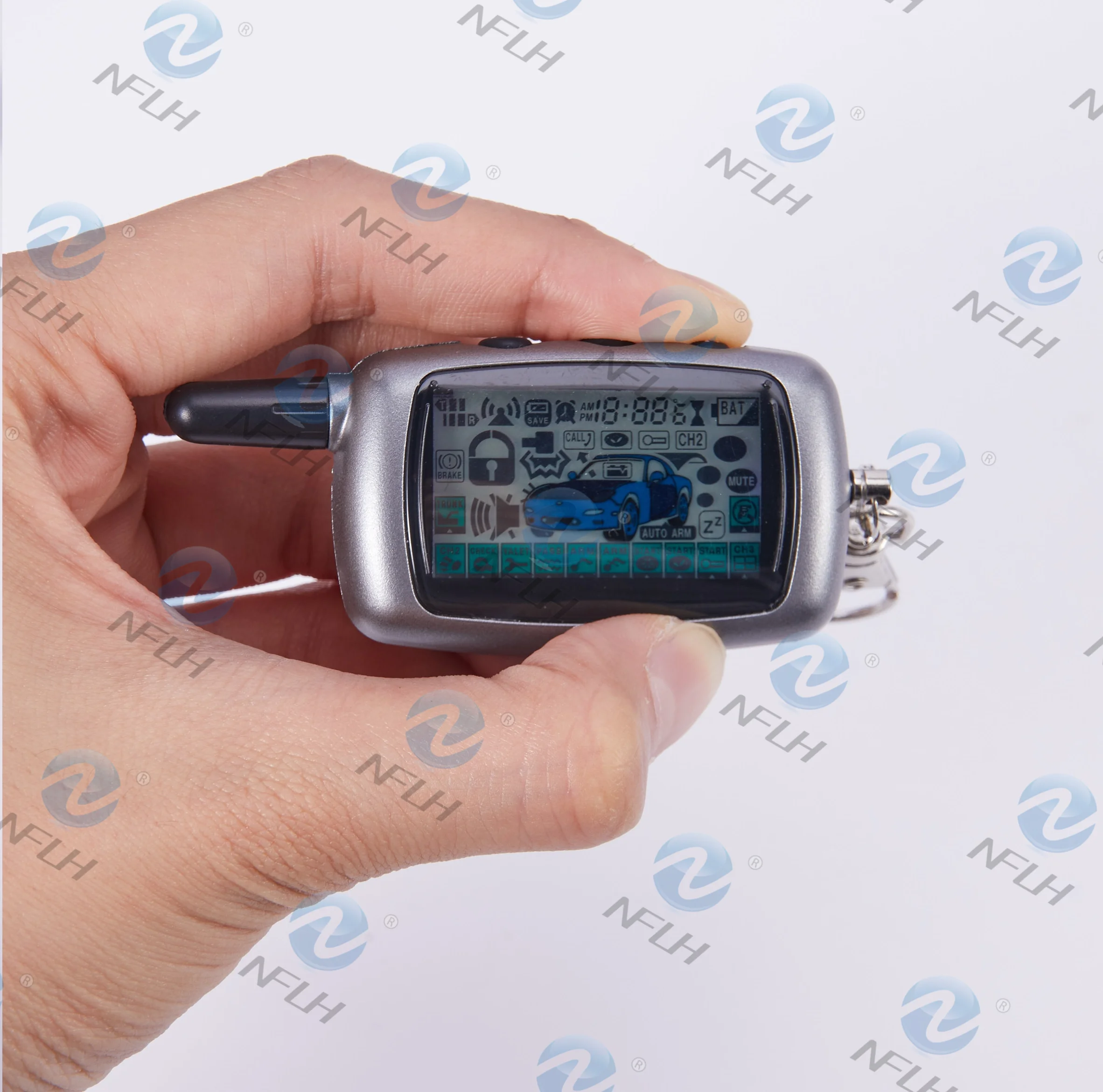 NFLH A9 2 полосная ЖК дисплей дистанционного Управление брелок для двухстороннее