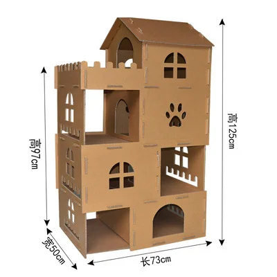 

Cat Toy Cat House Corrugated Cat Climbing Frame Cat Litter Cat Supplies Pet Litter