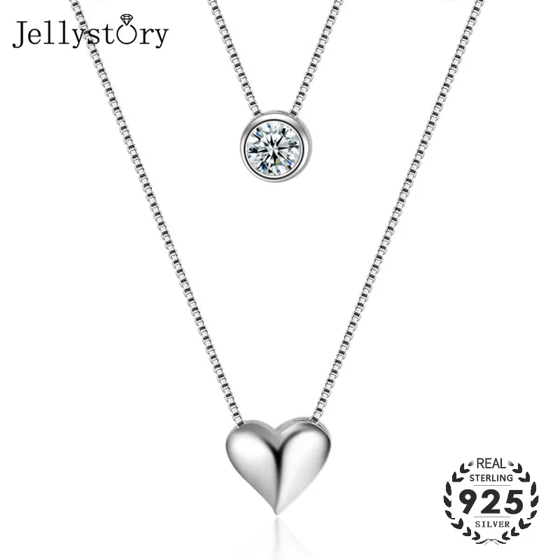 Модные ювелирные изделия Jellystory из серебра 925 пробы подвески в форме сердца