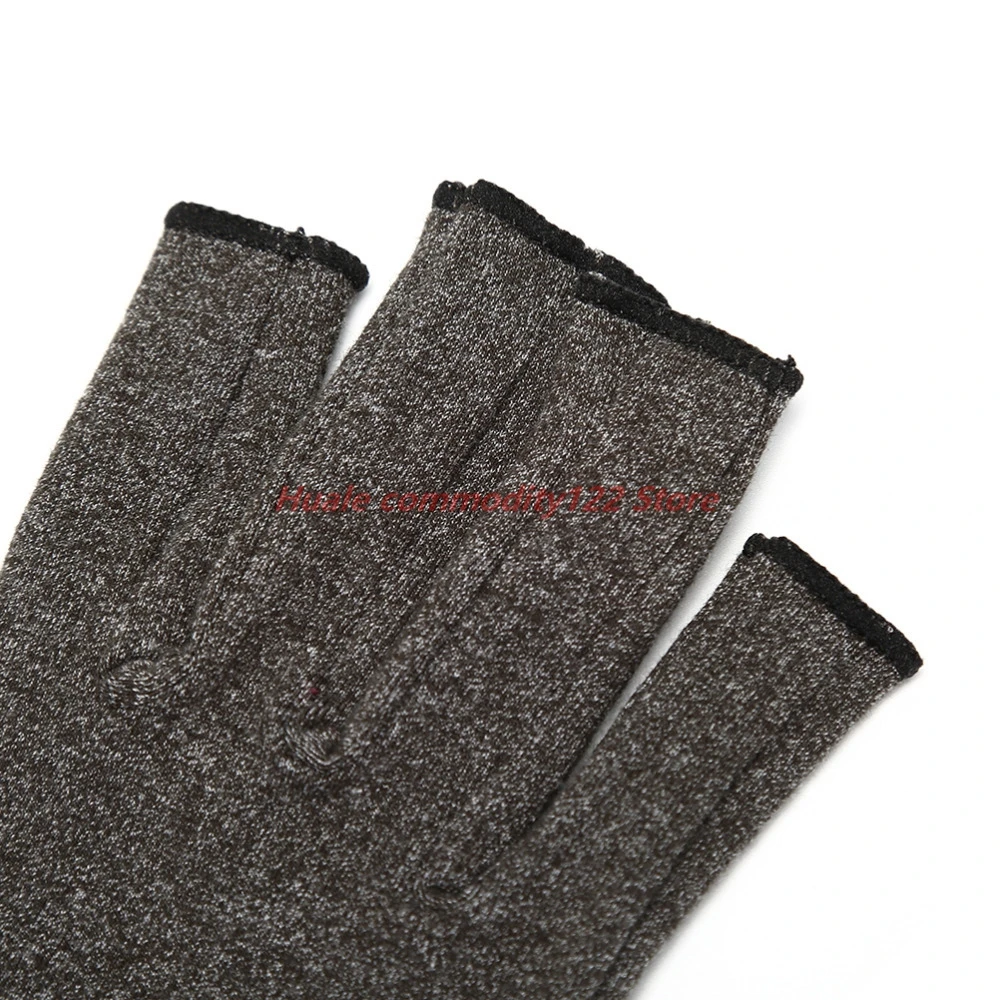 

New 1 Pair Anti Arthritis Copper Fingerless Gloves Compression Wear-Resistant Protect Your Hand