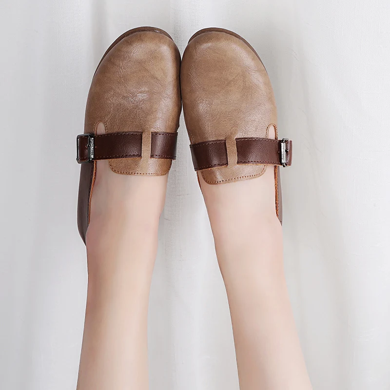 Женские туфли на плоской подошве в стиле ретро без застежки броги оксфорды обувь