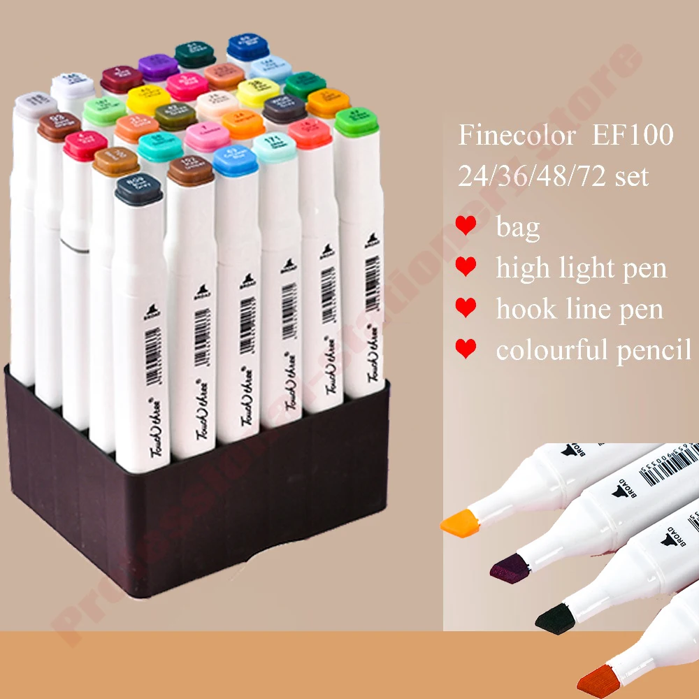 

Marcador de tinta à base de álcool copico 2, ponta dupla, marcadores de arte de cor única, 358, ligação em 12, não tóxico