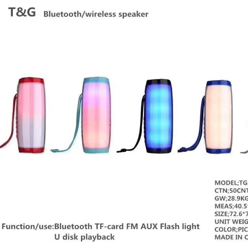 

LED melody lights bluetooth mini portable speakers waterproof subwoofer dual-diaphragm support TF for iphone huawei xiaomi redmi