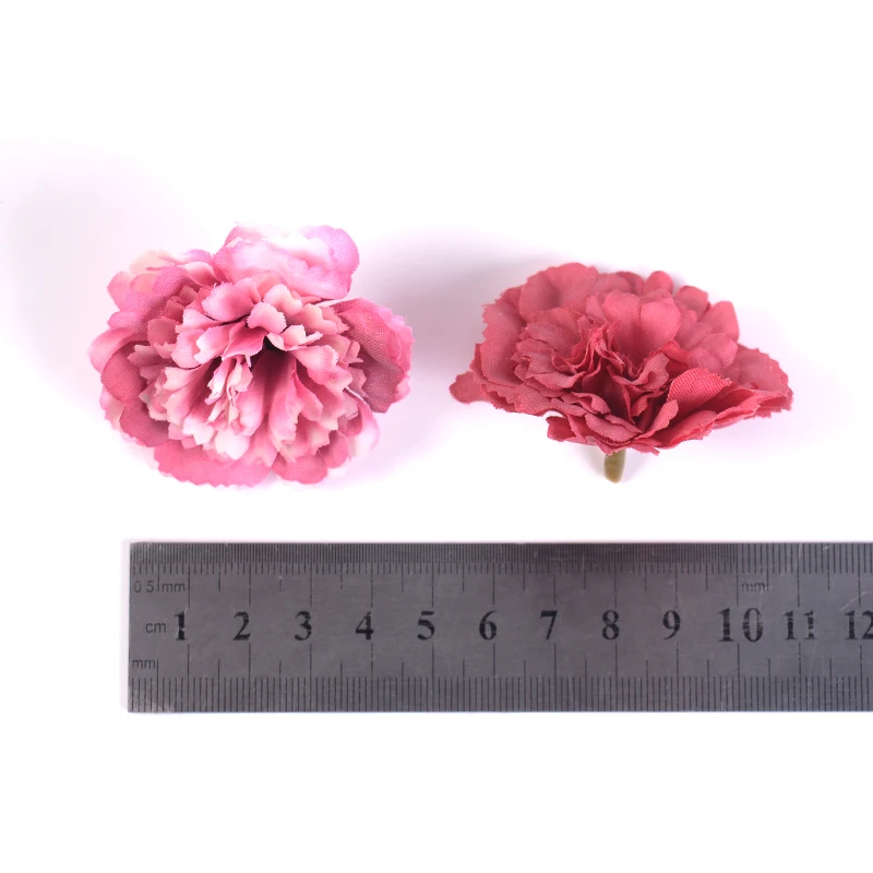

5/20Pcs Fake Flowers Artificial Carnation Silk Artificial Flower Heads DIY Handmade Crafts Mother's Day Home Wedding Decoration