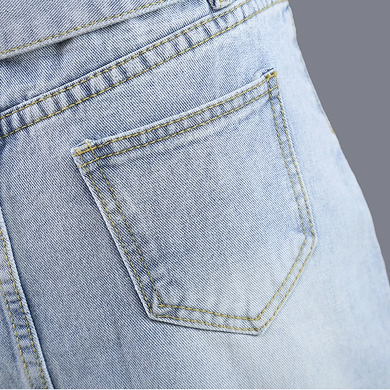 

CHICEVER Casual Patchwork Mesh Skirt For Women High Waist Denim Irregular Hit Color Mid Skirts Female Fashion New Clothing 2021