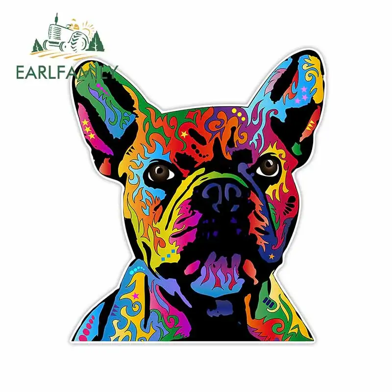 EARLFAMILY 13 см x 11 2 для французского бульдога автомобильные наклейки интересная