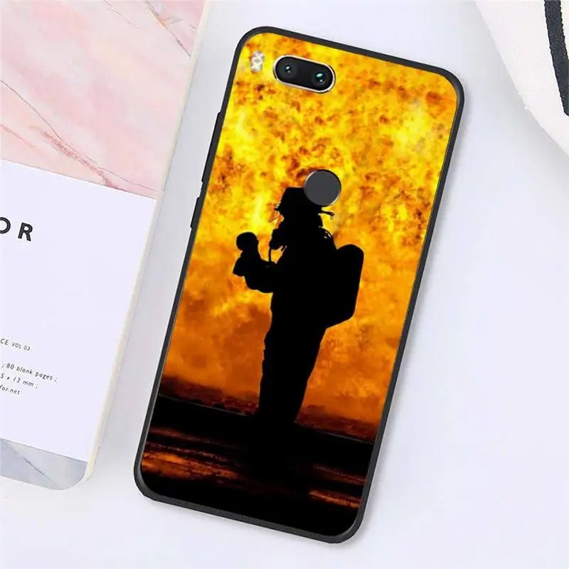 

Fire Fighter Hero pattern Phone Cases For Xiaomi Redmi note 7 8 9 t k30 max3 9 s 10 pro lite Luxury brand shell funda coque