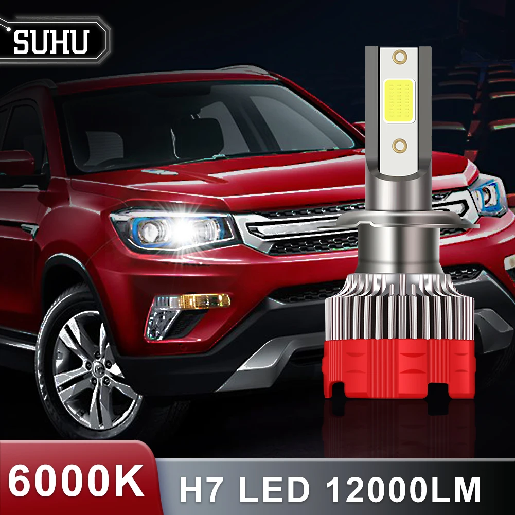 

SUHU 2Pcs H7 LED 6000K 12000LM Mini Integrated LED Car Light Headlight LED Work Fog Lights Auto Head Lamp Bulbs Car Accessories