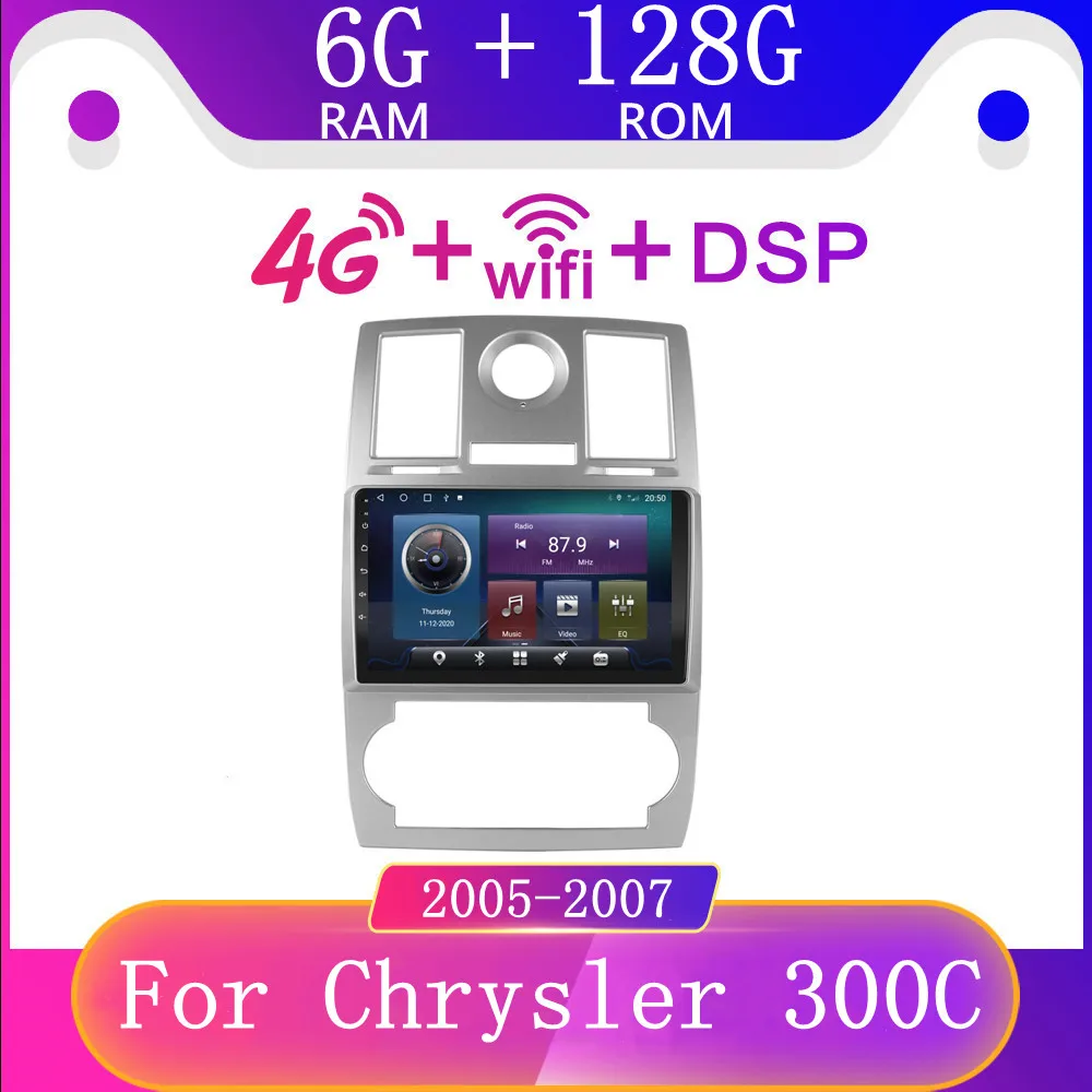 Автомагнитола 2 din мультимедийный видеоплеер на android 9 0 для chrysler 300C Android 2005 2006 2007