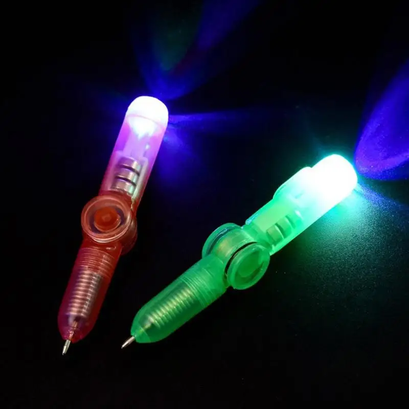 

Eco-friendly Plastic Ballpoint Pen For Decompression Children Toy Glow Top In Hand Gift Kids Pen Relief Dark Light N5I6