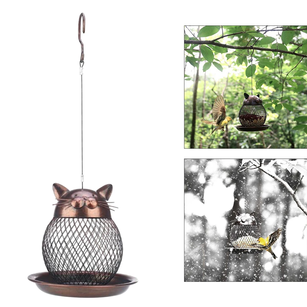 

Wild Bird Feeder Outdoor Bird Perch Feeding Seeds Food Dispenser Park Bird