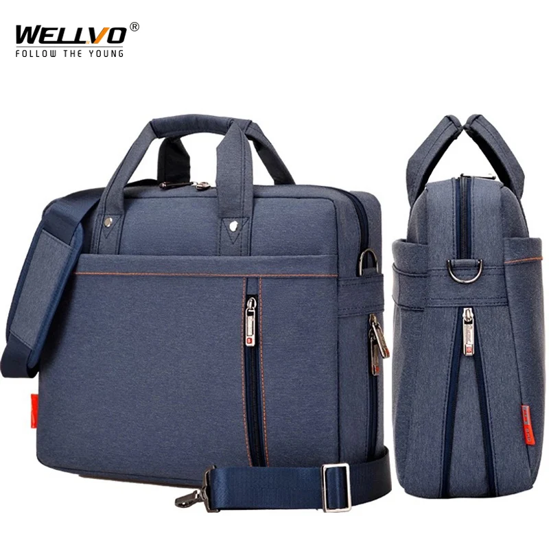 

Large Laptop Handbag Expandable Briefcase Business Office Work Documents Travel Bag 13 14 15.6 17.3 inch Macbook Case Bags XA64C