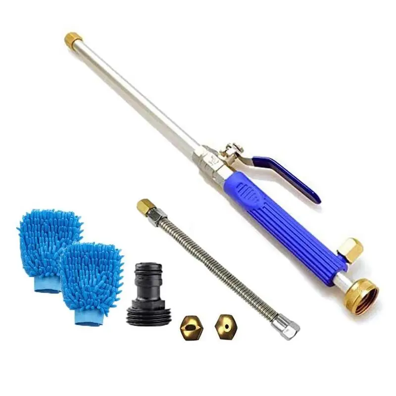 

Car High Pressure Power Water Gun Washer Water Jet Garden Washer Spray Sprinkler Cleaning Tool Alloy Wash Tube Hose Auto cleaner