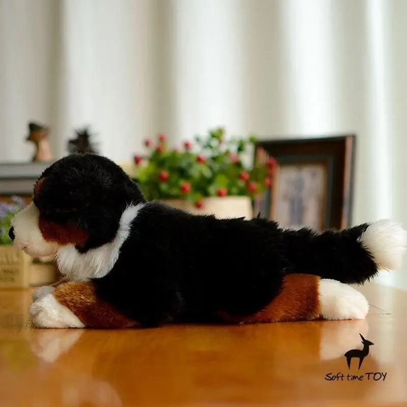 Soft Dogs Model Children's Birthday Gifts Real life Plush Bernese Mountain Doll Toy Present Shop | Игрушки и хобби