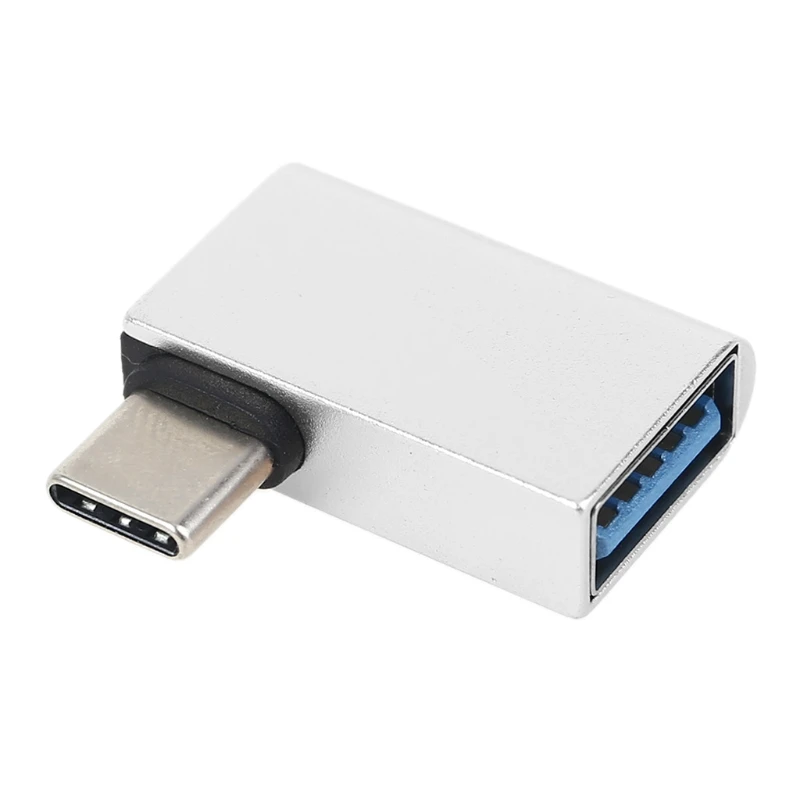 USB C to 3.0 Aluminum OTG Adapter A Female 90 Degree Type Male Converter for Smartphone Flash Drives | Мобильные телефоны и