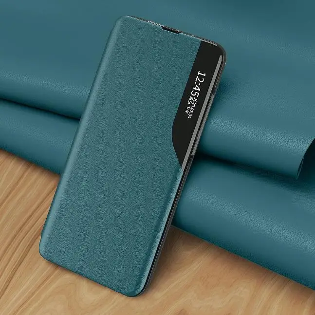 Кожаный чехол книжка с окошком для Samsung Galaxy S20 FE S8 S9 S10 Plus Note 10 Lite 9 8 20|Бамперы| |