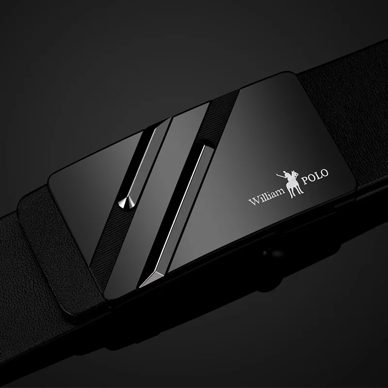 Ремень WILLIAMPOLO из натуральной кожи с автоматической пряжкой шикарный брендовый