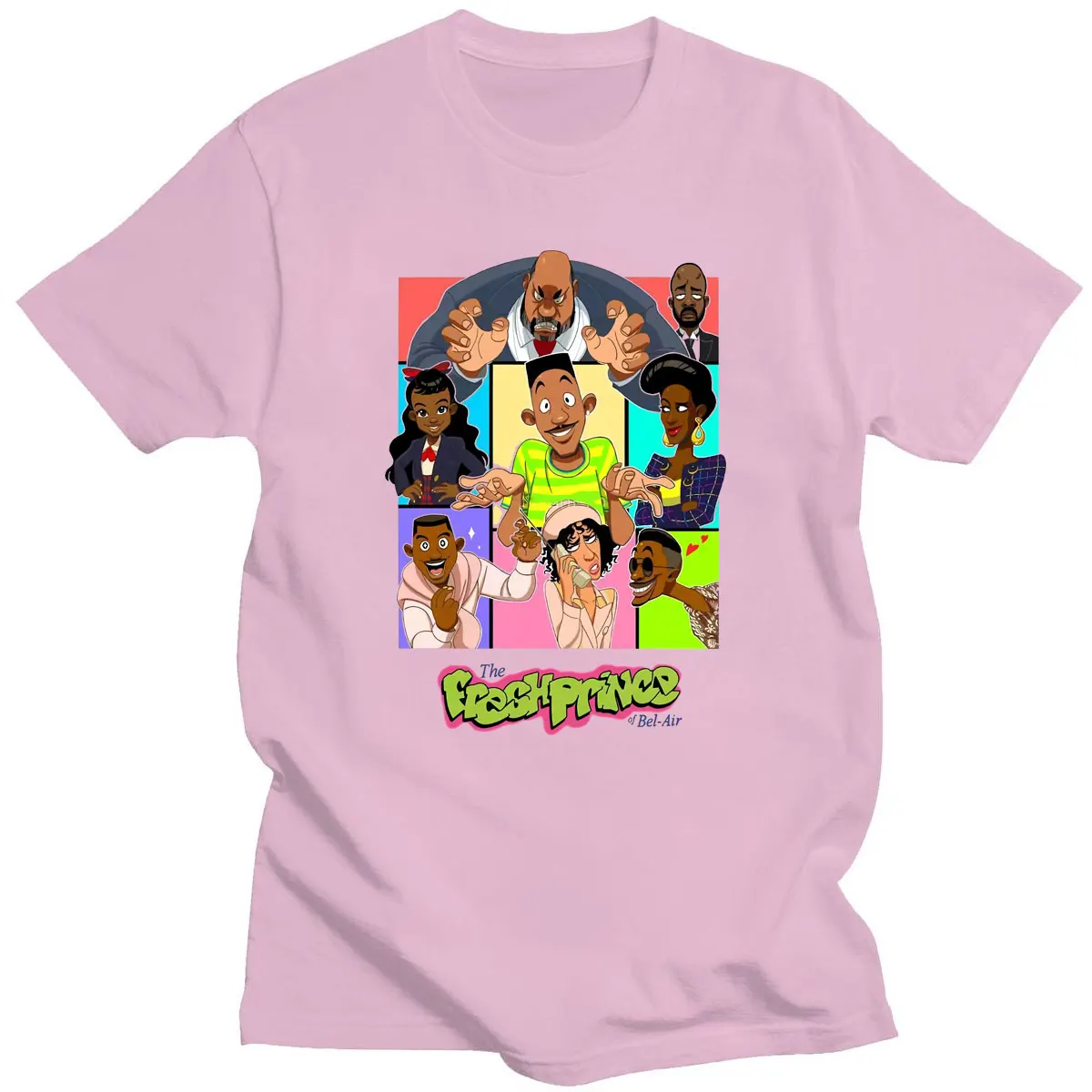 Новое поступление потрясающие свежие футболки принца Bel Air хлопковая Красивая
