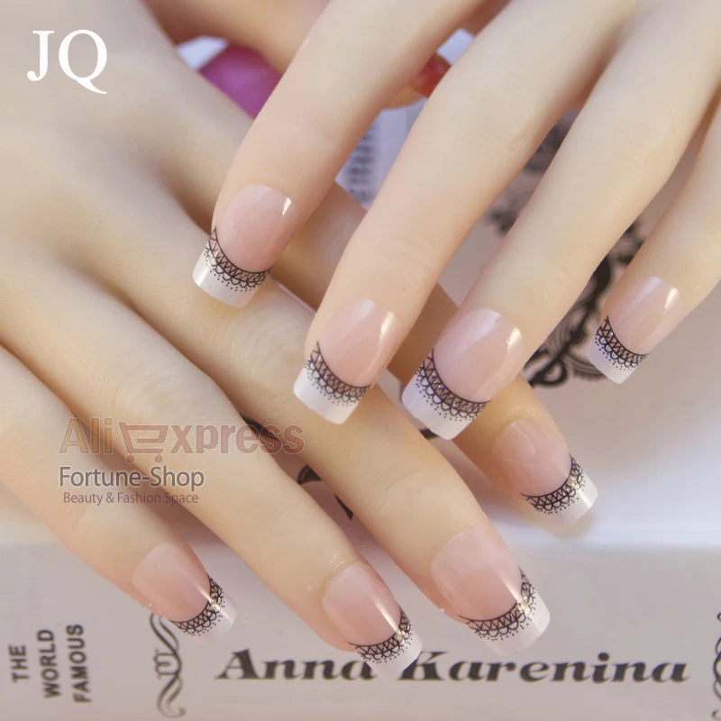 JQ 24 шт./компл. недорогой Предварительно Разработанный акриловый клей для ногтей