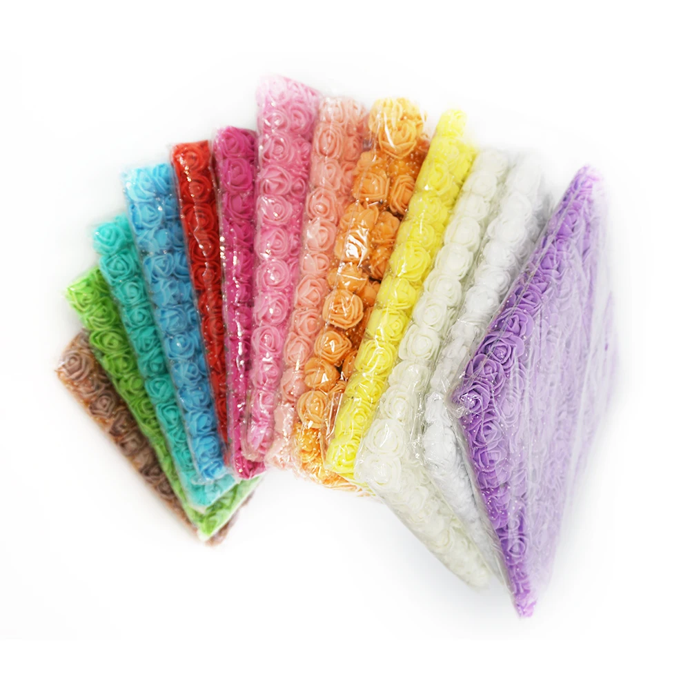 144 шт. искусственные цветы из пенопласта для дома свадьбы автомобиля украшения