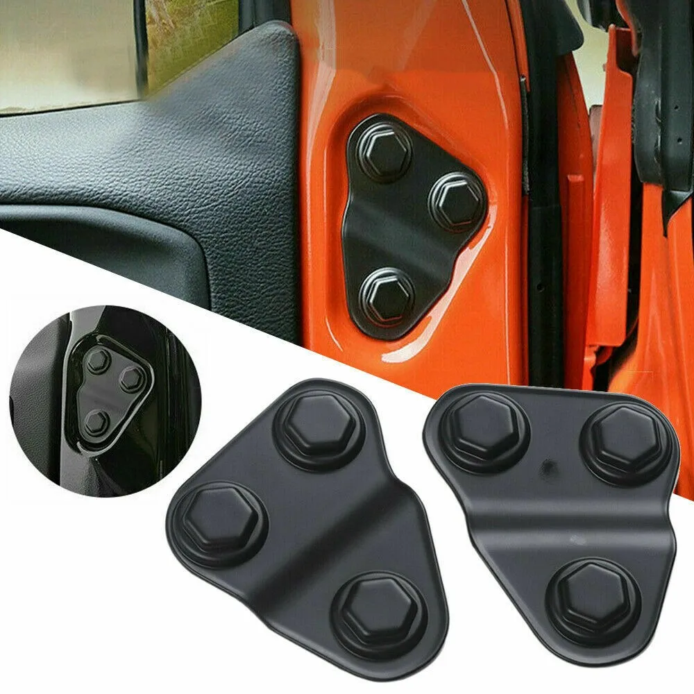 

Door Lock Cover Screw Protector Hinge Hook Door Lock Trim For Jeep Wrangler JL JT Gladiator 2018-2021