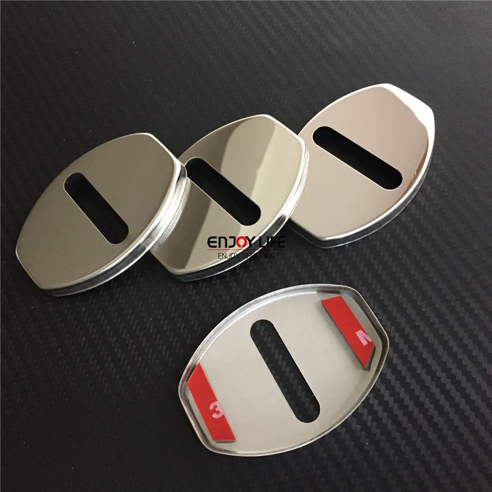 4 шт. крышка для фиксации дверей из нержавеющей стали наклейка Skoda Octavia Fabia Superb Rapid